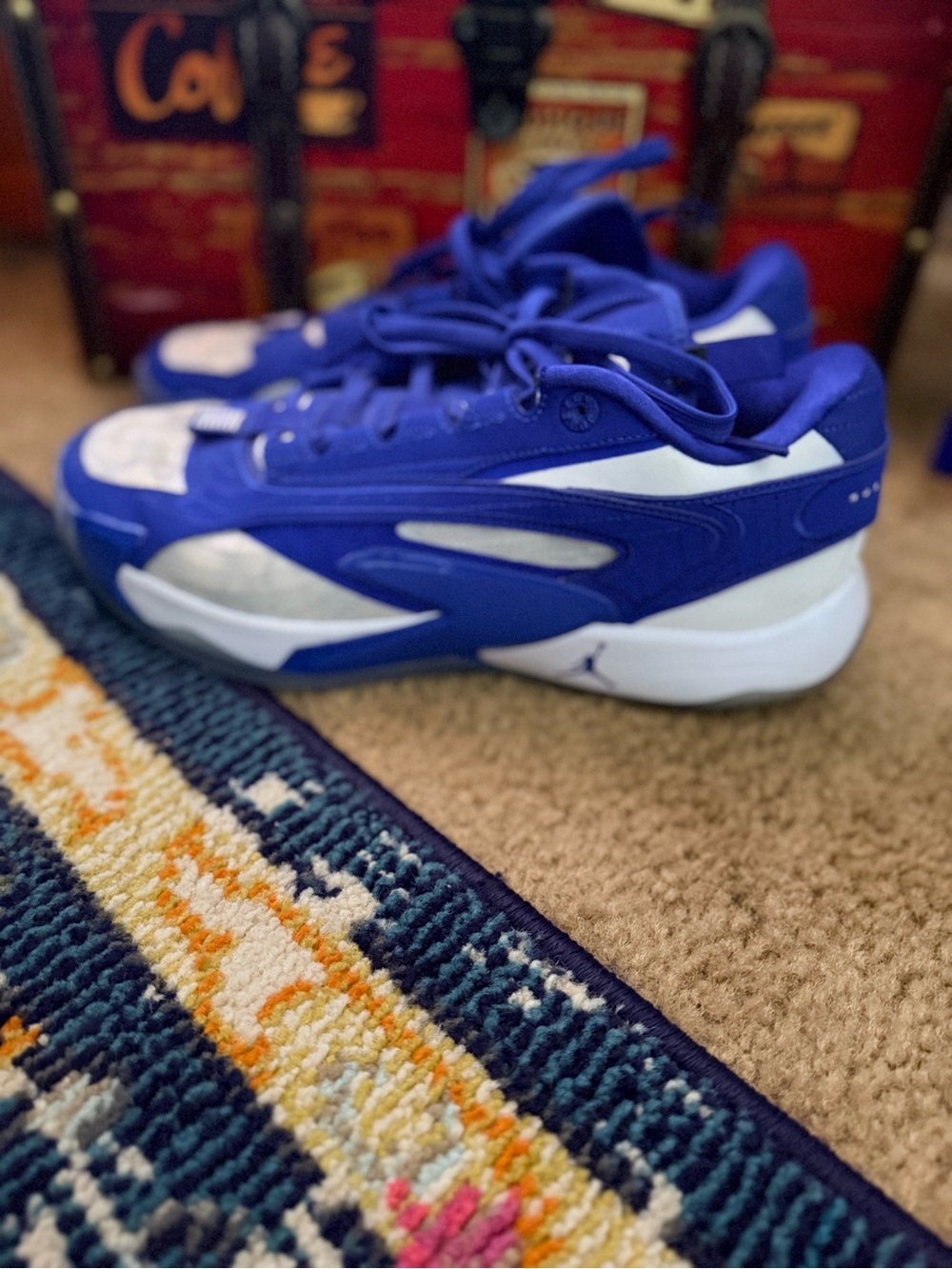 Jordan Luka 2 Royal Blue and White Low-Top Sneakers